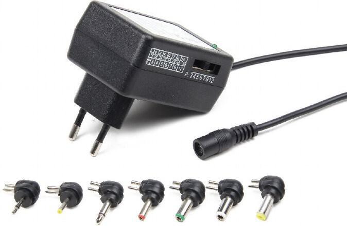 Univerzální AC-DC adaptér GEMBIRD EG-MC-008, 12W, 7 konektorů