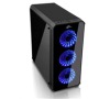 EVOLVEO RAY 5, case ATX, 3x LED modrý ventilátor (CAER5)