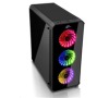EVOLVEO RAY 5RB, case ATX, 3x RGB rainbow ventilátor (CAER5RB)