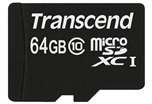 TRANSCEND Micro SDXC Class 10 UHS-I 64GB (45MB/s) (TS64GUSDXC10)