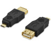 Ednet USB adaptér, typ micro B - A M / F, USB 2.0, zlatý, bl (84194)
