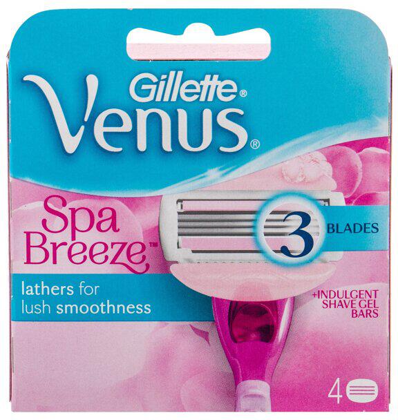 Náhradní břit Gillette Venus ComfortGlide, 4 ks (Spa Breeze)