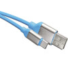Emos nabíjecí a datový kabel USB-A 2.0 / USB-C 2.0, 1 m, modrý (SM7025B)