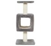 Škrabadlo CUBE 1 cat tree šedá 75 cm Zolux