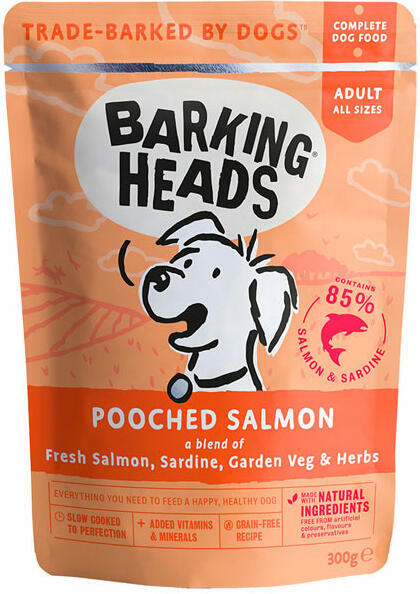 Kapsička pro psy Barking Heads Pooched Salmon 300g