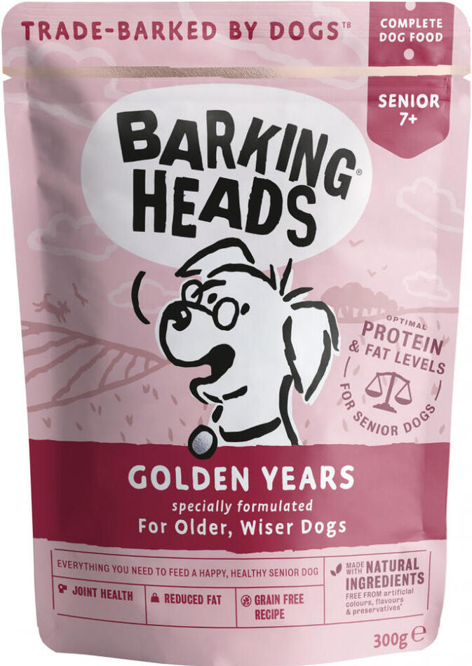 Kapsička pro psy Barking Heads Golden Years NEW 300g