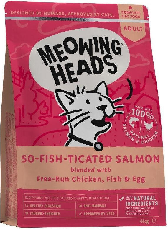 Granule pro kočky MEOWING HEADS So-fish-ticated Salmon, 4kg