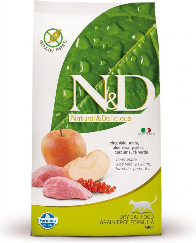 N&D GF CAT Adult Boar & Apple 5kg