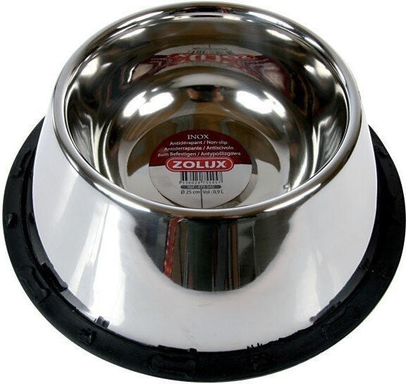 Miska nerez protiskluz kokr STEEL 0,95l Zolux