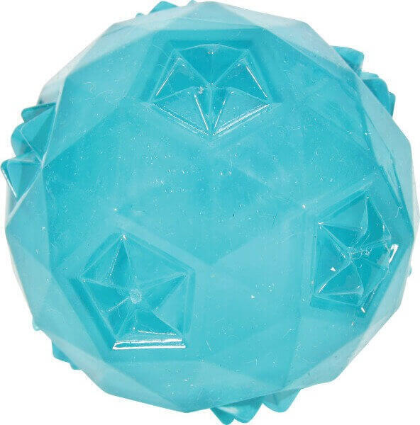 Hračka pes BALL TPR POP míček 6cm tyrkysová Zolux