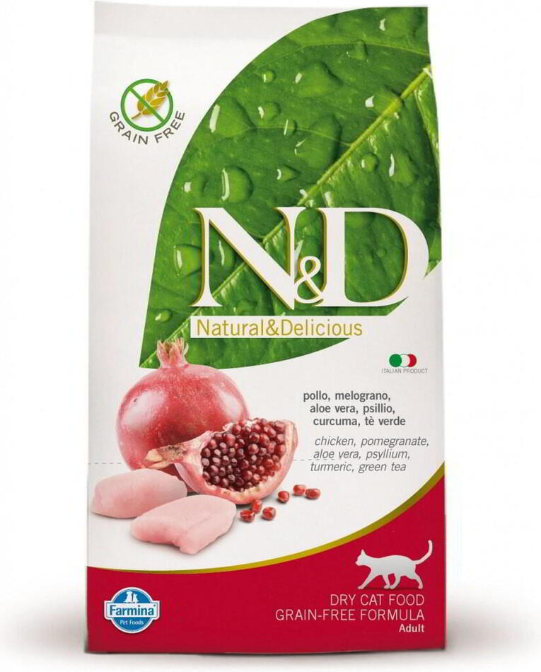Granule pro kočky N&D Grain Free Neutered Chicken&Pomegranate, 5kg