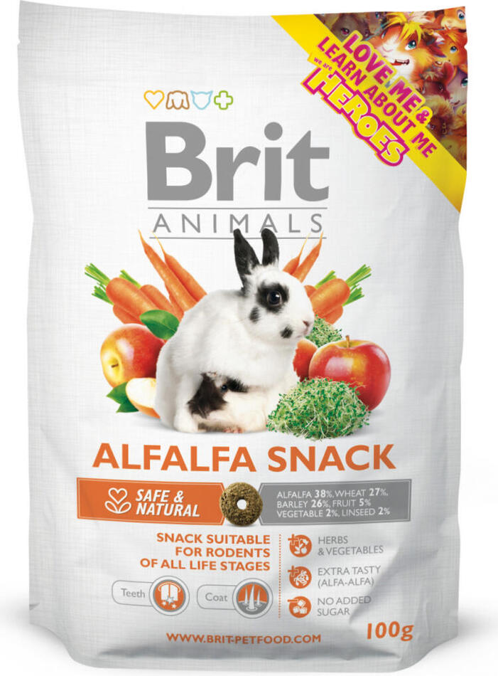 Brit Animals Alfalfa Snack for Rodents 100g