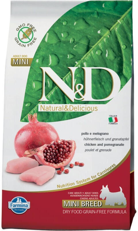 N&D GF DOG Adult Mini Chicken&Pomegranate 7kg