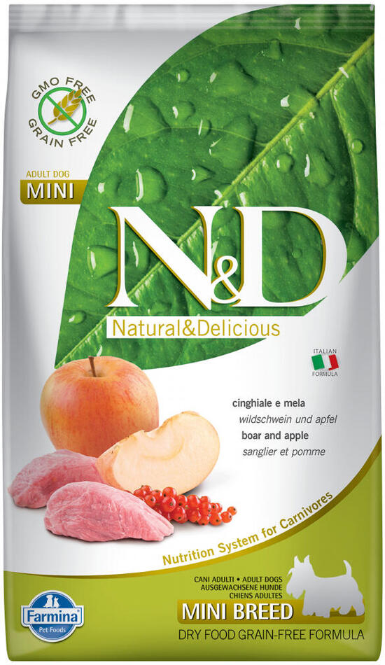 N&D GF DOG Adult Mini Boar & Apple 7kg