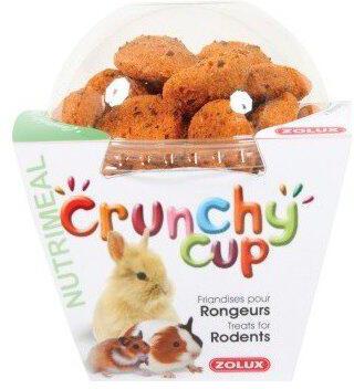 Pochoutka pro hlodavce Zolux CRUNCHYCUP mrkev/len, 200g