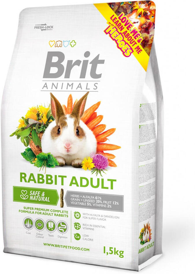 Brit Animals Rabbit Adult Complete 1,5kg