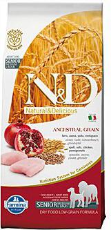 N&D LG DOG Senior M/L Chicken&Pomegr 12kg