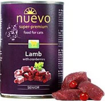 Nuevo kočka Senior Jehněčí s brusinkami konz. 400g