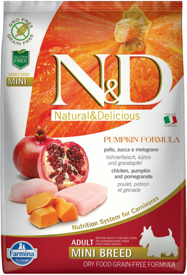 N&D Pumpkin DOG Adult Mini Chicken&Pomegranate 7kg