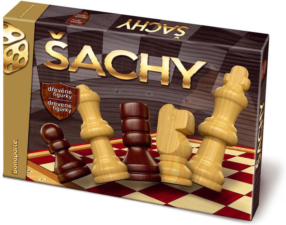 Společenská hra Bonaparte Šachy, dřevěné figurky