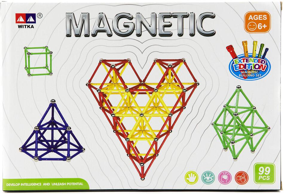Magnetická stavebnice Teddies 99ks