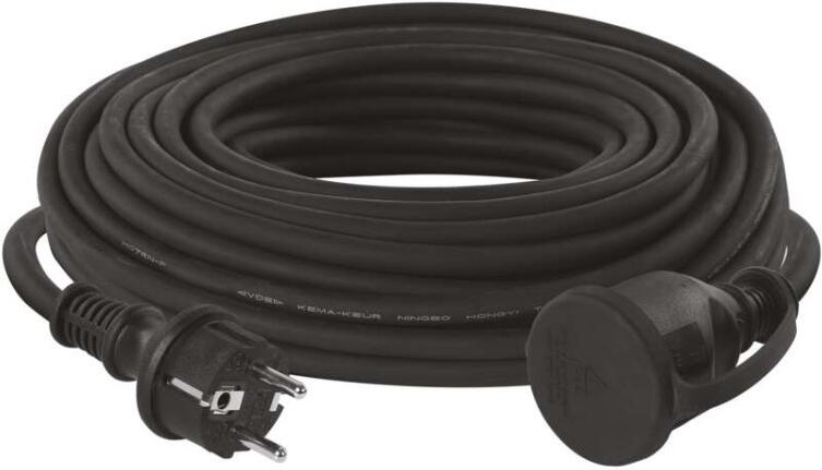 Prodlužovací kabel gumový Emos P01725R, spojka, 25m, 3× 2,5mm2