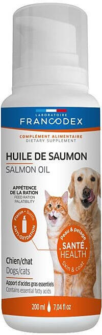 Francodex Salmon Oil lososový olej pro psy,kočky 200ml