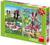 Puzzle Dino Krtek se Raduje, 2 x 48 dílků