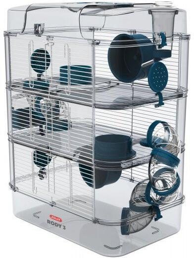 Klec pro hlodavce Zolux Rody 3 TRIO modrá, 41x27x53 cm