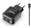 Nabíječka Aligator CN 2,4A,2xUSB,MicroUSB,černá CHA0020