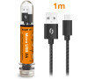 Datový kabel Aligator microUSB, černý DAKT001
