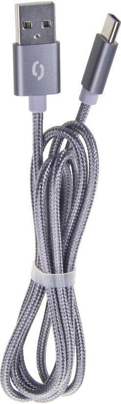 Datový kabel Aligator microUSB, šedý DAKT008