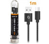 Datový kabel Aligator USB-C, černý DAKT003