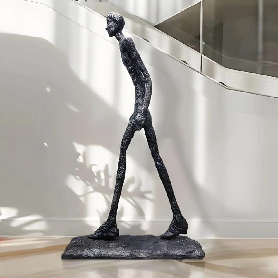 Immax SILUETTE Human 210 cm -socha, sklolaminát, černá