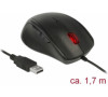 Delock Egonomická optická 5-tlačítková myš USB - pro leváky (12548)