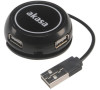AKASA USB hub Connect 4C / AK-HB-19BK / 4x USB 2.0 / černý