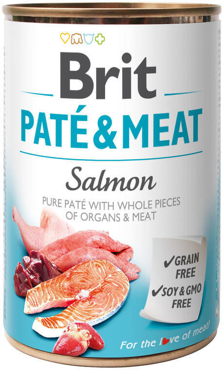 Brit Dog konz Paté & Meat Salmon 800g