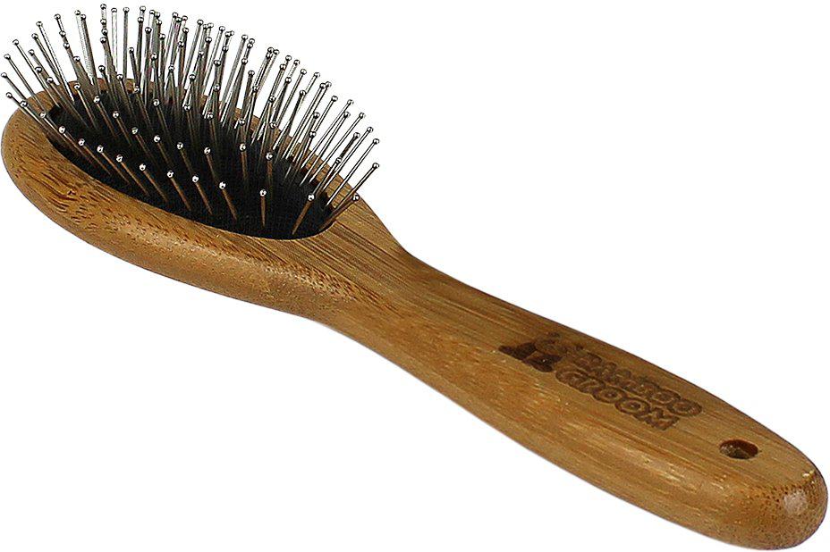 Bamboo Groom Střední kartáč s nerezovými hroty