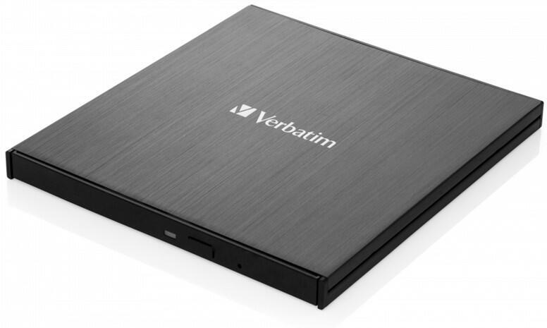 Blu-ray externí Ultra HD 4K Slimline vypalovačka, USB-C, černá, Verbatim (43888)