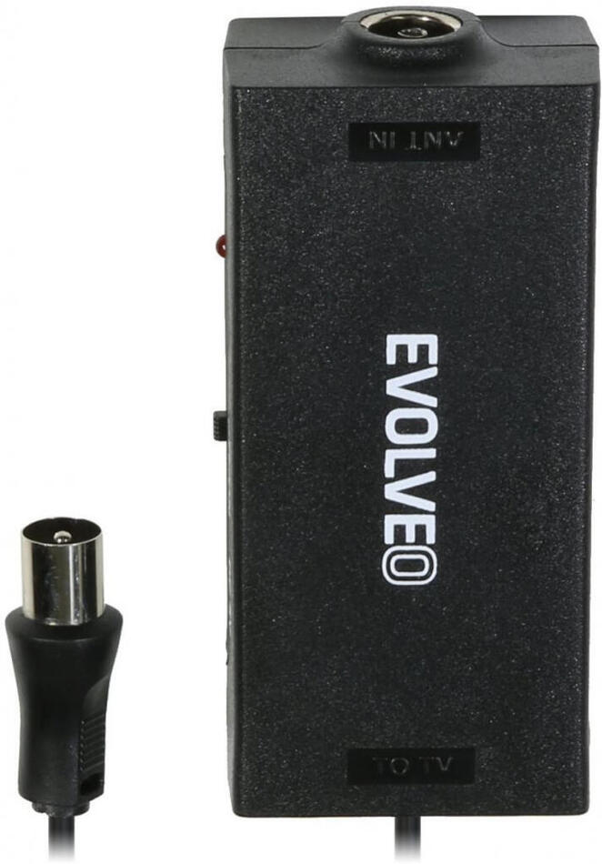 EVOLVEO Amp 1, anténní zesilovač FM/DAB+/DVB-T2, filtr LTE,4G,5G (tdeamp1)