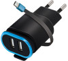 Nabíječka do sítě Forever 2x USB 2.4A TC-02 s USB-C kabelem černý