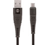 Kabel Forever Shark USB/USB-C 1m 2A textilní černý