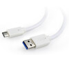 GEMBIRD USB 3.0 - USB-C M/M, 0,1 m, bílý (CCP-USB3-AMCM-W-0.1M)