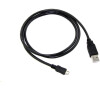Kabel C-Tech USB 2.0 AM/Micro, 2m, černý (CB-USB2M-20B)