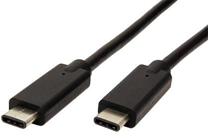 PREMIUMCORD USB-C kabel ( USB 3.1 generation 2, 3A, 10Gbit/s ) černý, 0,5m (ku31cg05bk)