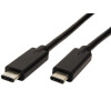 PREMIUMCORD USB-C kabel ( USB 3.1 generation 2, 3A, 10Gbit/s ) černý, 1m (ku31cg1bk)
