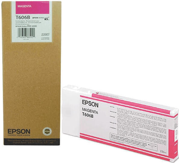 Inkoustová náplň Epson T606B00, 220ml originální - červená