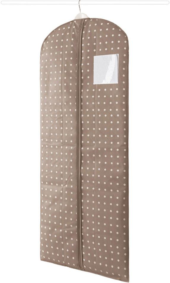 Obal na obleky a dlouhé šaty Compactor "Rivoli" 60 x 137 cm, hnědý