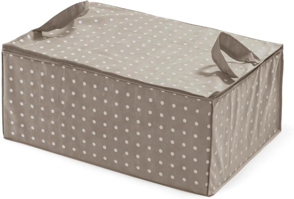 Textilní úložný box na peřinu Compactor "Rivoli" 70 x 50 x 30 cm, hnědý