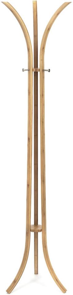 Bambusový věšák na oblečení Compactor Bamboo - tříramenný 48 x 177 cm